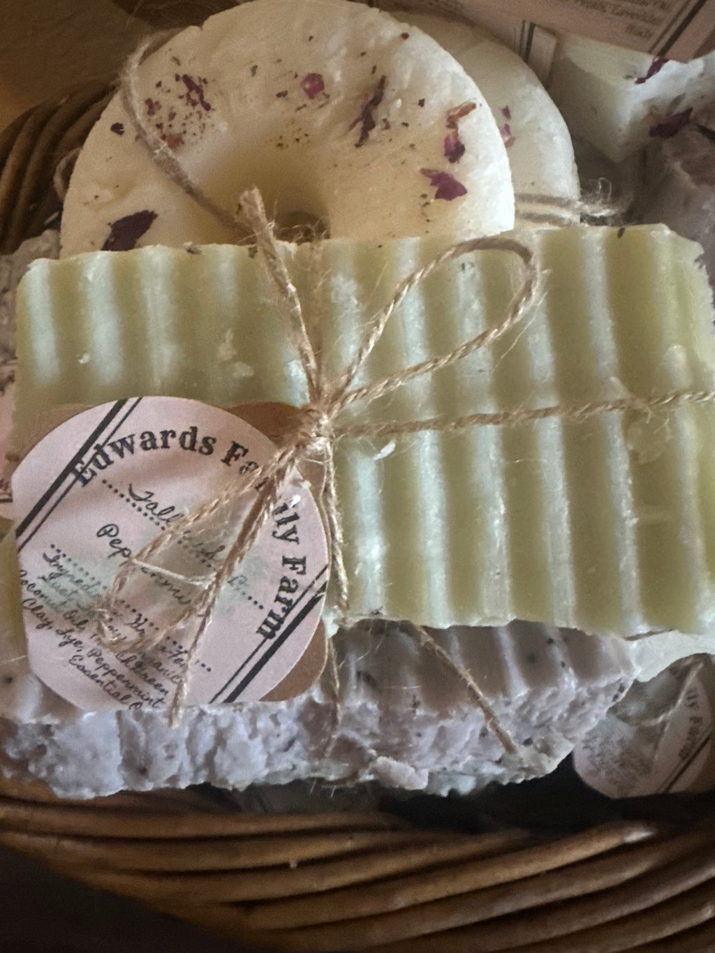 Grass Fed Suet Tallow Soap - Peppermint & French Green Clay